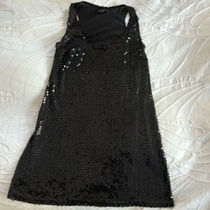 Black Sequin Dress